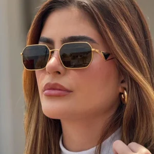 9500 Rectangle Sunglasses Women Metal Frame Glasses Vintage Square Sunglasses for Men