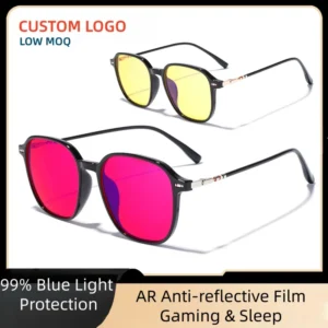 99% Anti Blue Light TR90 Eyeglasses Frame Square Light Weight Fashion High Quality Blocking Unisex