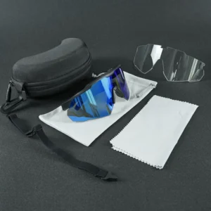 ANSI Z87 Safety Sports Glasses UV400 With Interchangeable Lenses TR90 Frame