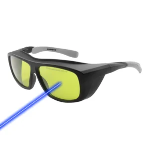 ANSI Z87.1 Certified Plastic Safety Goggles With PC Frame Fiber Diode Laser Protection Lenses For Machine Cutting