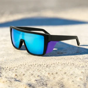 ANSI Z87.1 Side Shield Safety Sunglasses TR90 Polarized Photochromic Cycling Windproof Sports Eyewear