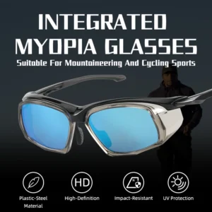AOCHI Model 3010 Outdoor UV400 Photochromic Lightweight Sports Glasses With TR90 Frame Windproof UV Resistant For Hiking Cycling