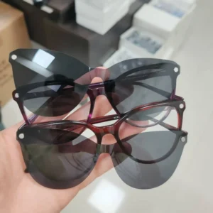 Acetate Clip-on Polarized Sunglasses Assorted Style Ready Stock Acetate Sunglasses Frame Random Acetate Glasses