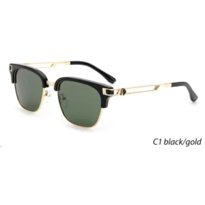 Acetate Fashion Sunglass Trendy Designer Custom High Quality Acetate Frame with Metal Combination