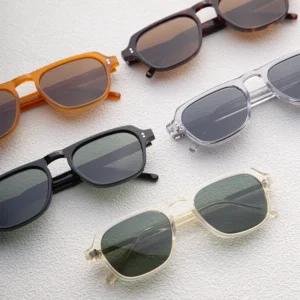 Acetate Full Rim Square Frame UV400 Polarized Sunglasses for Men Customized