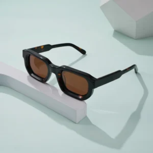 Acetate Full Rim Square Polarized Sunglasses UV Protection for Fishing Driving & Beach Use Unisex Luxury