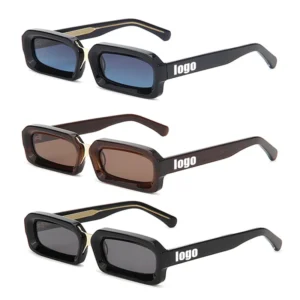 Acetate Hand Polished New Animal Print Acetate Sunglass Manufacturer Vintage Luxury Small Frame Vintage Acetate Glasses