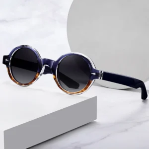 Acetate Legs Custom Logo TR Frame Small Round TAC Polarized Sunglasses