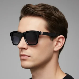 Acetate Polarized Sunglasses Classic Square Style Unisex with UV Protection for Driving & Outdoor Use