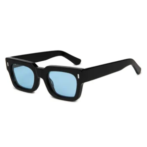 Acetate Square Polarized Sunglasses Men Women Retro Thick Frame UV400 Outdoor Driving Sun Glasses