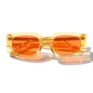 Acetate Square Sunglasses for Men and Women Clear UV400 Frame with TAC Lenses Comfortable Lightweight Material
