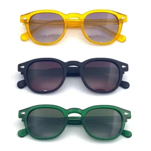 Acetate Sunglasses Manufacturers Ready Stocks in Blue Transparent Red Yellow Frames