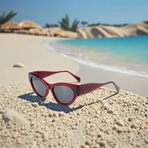 Acetate Sunglasses Round Style Sunglasses Women Fashion Plastic Sunglasses