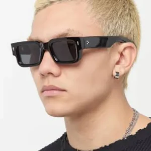 Acetate Sunglasses Square Fashion Sunshade Western Style Sun Protection Personality Polarized Sunglasses