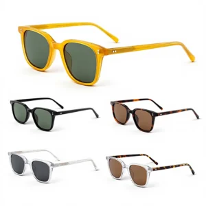 Acetic Acid Sunglasses Women’s square Men’s Polarized Glasses Riveted Sunglasses Clear High Quality Driving Acetate Sunglasses