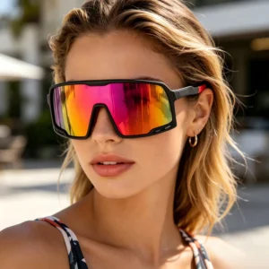 Adult Cycling Glasses Outdoor Sports Goggles One-piece Large Frame Sunglasses UV400 Unisex