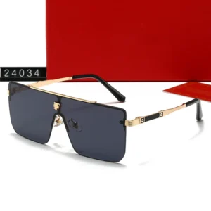 Adult Men’s Polarized Sunglasses Frameless Design UV380 Protection Fashionable Casual Driving Vacation Outdoor Sports 24034