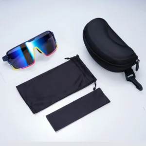 Adult Unisex Full Frame TR90 Sport Sunglasses PC Lens Eye Protection Cycling Glasses for Skateboarding Mountaineering Running