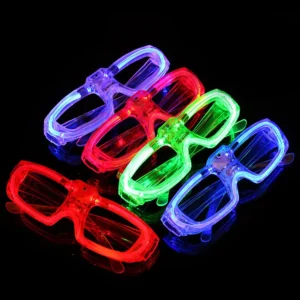 Adults Cosplay Kids Luminous Halloween Accessories Glow in Dark Neon Party Supplies Sunglasses Modes Light up Led Glasses