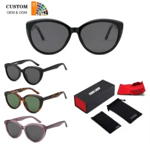 Advanced Super large Width Luxury Acetate Sunglasses square Women’s Acetate Sunglasses Customized with logo