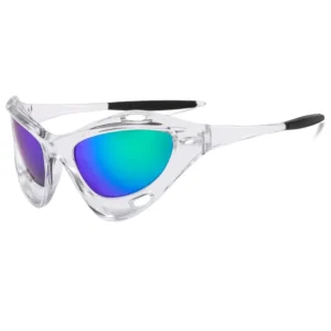 Alien Eyes Custom Colorful Clear Sports Sunglasses Plastic Frame Newest Sunglasses Fashion Woman Sunglasses Mens Sports