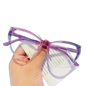 Anti Blue Light Glasses Lightweight and Comfortable Sexy Cat Eye Big Frame Computer Optics Eyewear Bluelight