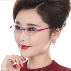 Anti Blue Light Ultra Light Diamond Cutting Reading Glasses Suitable for Men and Women Anti Fatigue Reading Glasses