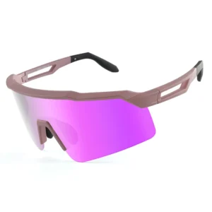 Anti Fog Color Changed UV400 Unisex Oversized Half Frame Lightweight Photochromic Bicycle Glasses TR90 Cycling Sunglasses