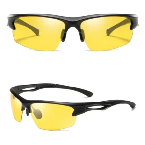 Anti Glare Driving Night Vision Glasses Yellow Lens Polarized Men’s Sports Sunglasses for Hiking