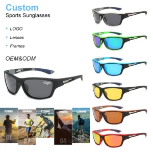 Anti Glare Polarized Sun Glasses for Men Women UV400 TAC Lens PC Frame Eyewear for Fishing Driving Traveling Outdoor Activities