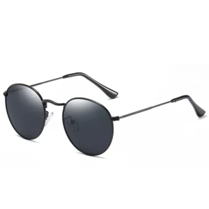 Aoron Fashion Style Custom Metal Round Frame Rose Gold Mens Polarized Sun Glasses Ray Band Sunglasses Women
