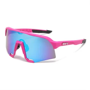 Arrival Outdoor Uv400 Mountain Bike Sports Sunglasses Large Frame Colorful Coated One Piece Sunglasses Windproof Spectacles