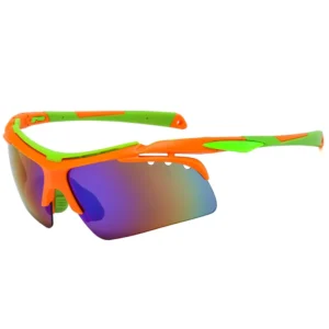 BL5807 Unisex Fashionable Full Rim Rectangle Sports Sunglasses for Riding & Cycling with Custom Logo Printing