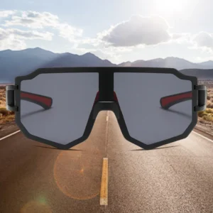 BL5817 Fashionable Print Rectangle Riding Cycling Sports Sunglasses UV400 Protection Full Rim Daily Wear Outdoor