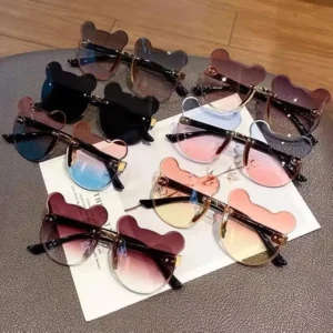 Baby Children’s UV Protection Sunshade Sunglasses Fashion Toddler Children Bear Gradient Kids Sunglasses