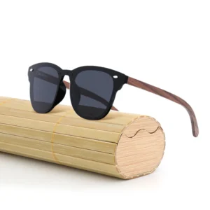 Bamboo Sunglasses Wooden One Piece Lens Handcrafted Bamboo Sun Glasses UV400