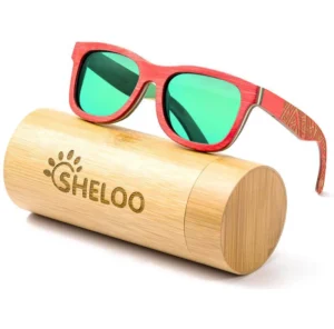 Bamboo Wood Polarized Sunglasses For Men & Women Temple Carved Collection
