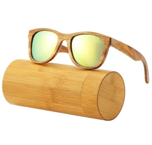 Bamboo Wooden Sunglasses Handmade Polarized With Gift Box Dropshipping