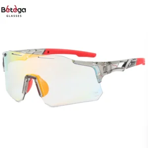 Bettega Men’s and Women’s Outdoor Sports Sunglasses Color changing Sunglasses Fashionable Suitable Windproof Cycling Sunglasses