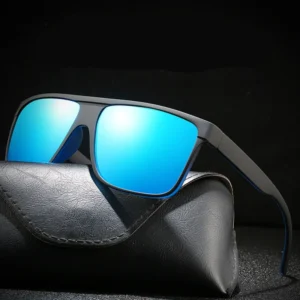 Bicycle Sun Glasses Square Frames Polarized Men Fishing Cycling Driving Flat Top Sports Sunglasses