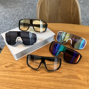 Big Frame Outdoor Cycling Sports Sunglasses Men’s Women’s Night Hiking Windproof UV400 Polarized Mountain Climbing Colorful