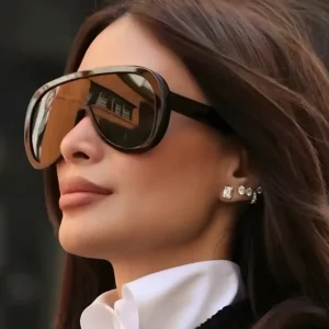 Big Frame Retro Outdoor Runway Sunglasses UV Protection