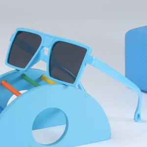Big Frame Square Sunglasses Universal Children Sun Glasses Designer Eyeglasses Silicone Material with OEM