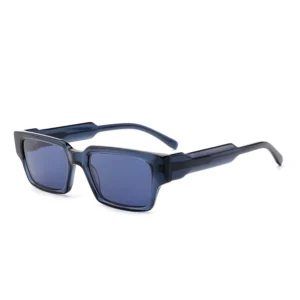 Black Acetate Sunglasses UV400 Polarized Trendy Style