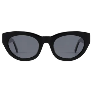 Black Cat Eye Acetate Sun Glasses Women Unisex Oversized UV400 Polarized Lens Acetate Sunglasses