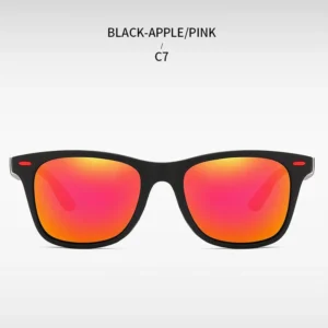 Black Frame Monochrome Outdoor Polarized UV400 Men’s Sports Cycling Sunglasses Model 4195