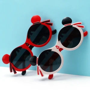 Boys Girls Silicone Polarized Children’s Sun Glasses Trendy Cartoon Nezha High End Sunshade Kids Sunglasses