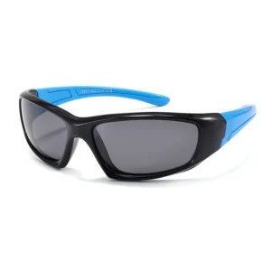 Boys Girls Sports Polarized Sunglasses Safety Materials Fashionable Children’s Sunshade Glasses with TAC Lenses