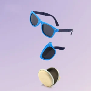 Boys Girls Unisex Polarized Flexible Foldable UV400 Protection PC Frame TAC Lenses Children’s Sunglasses Blue Red Yellow