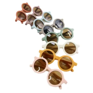 Boys and Girls Sunglasses Baby Trending Anti Ultraviolet Summer Glasses for Children With Uv400